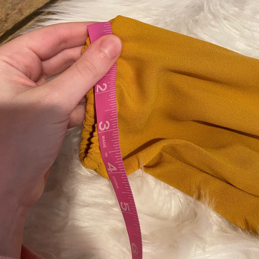 Philosophy nordstrom nwt marigold mustard yellow flowy top size medium - Picture 8 of 15